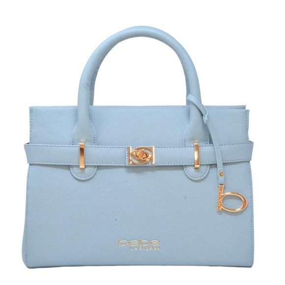 Bebe Mini Satchel Blue Crossbody New - Picture 7 of 7
